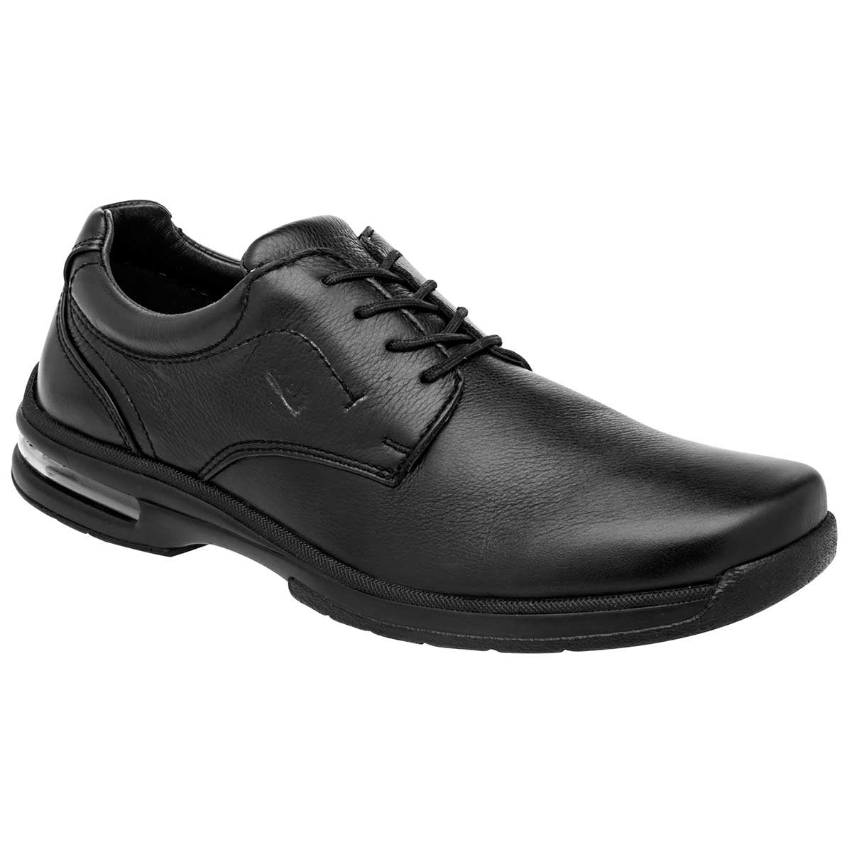 Zapatos confort y diabetico Exterior Piel Color Negro Para Hombre De Flexi