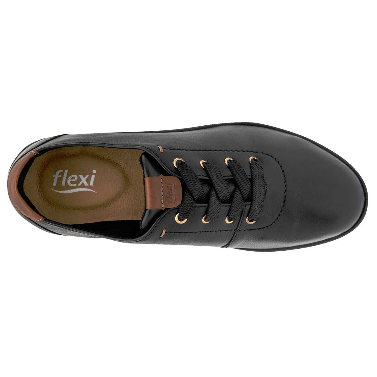 Zapatos casuales Exterior Piel Color Negro Para Mujer De Flexi