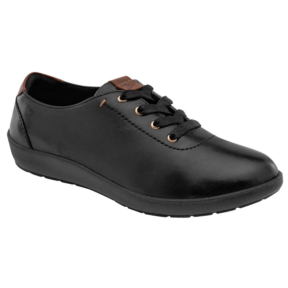 Zapatos casuales Exterior Piel Color Negro Para Mujer De Flexi