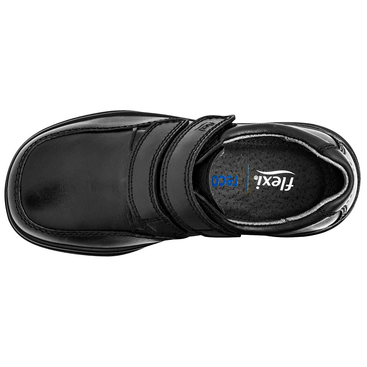 Zapato escolar Exterior Piel Color Negro Para Niño De Flexi