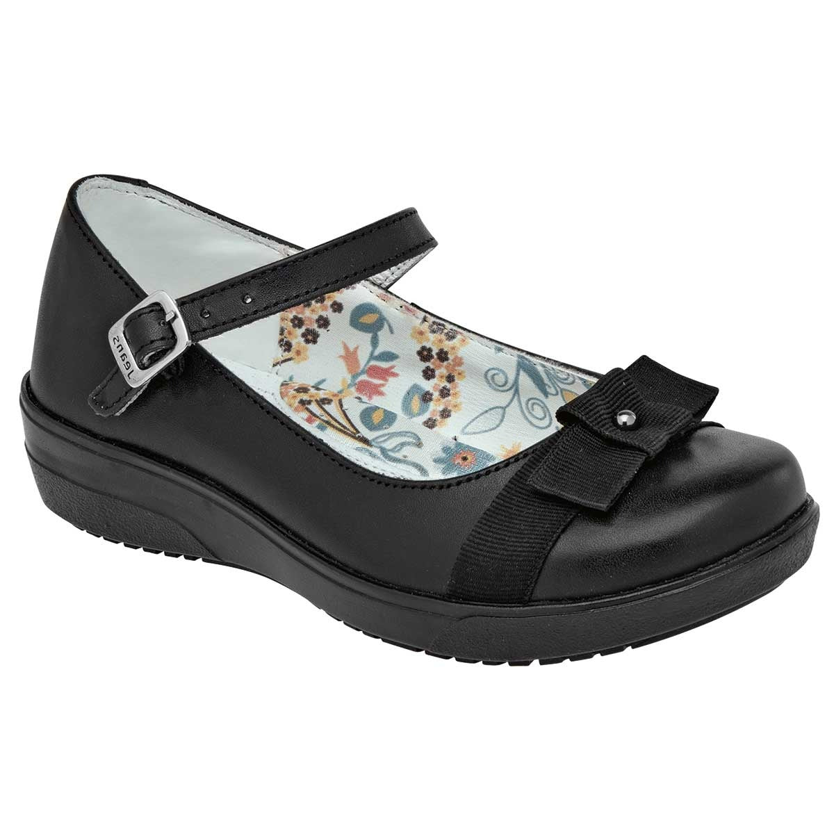 Mary jane Exterior Piel Color Negro Para Niña De Jeans Shoes