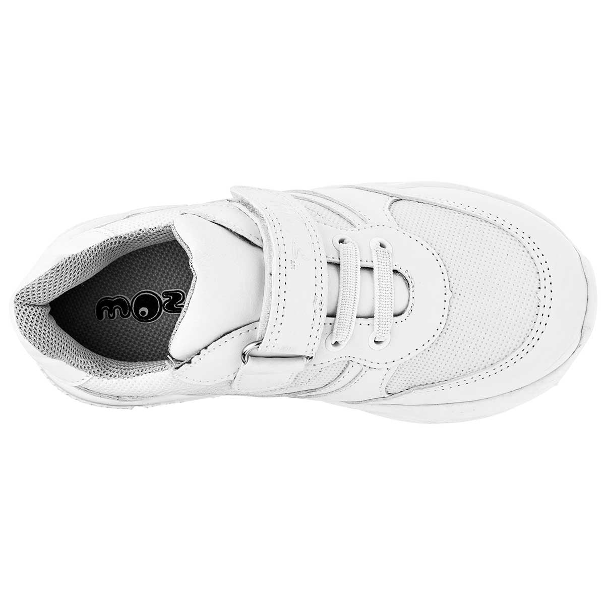 Tenis Exterior Sintético Color Blanco Para Niño De Wos