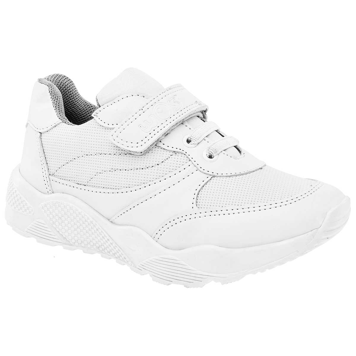 Tenis Exterior Sintético Color Blanco Para Niño De Wos