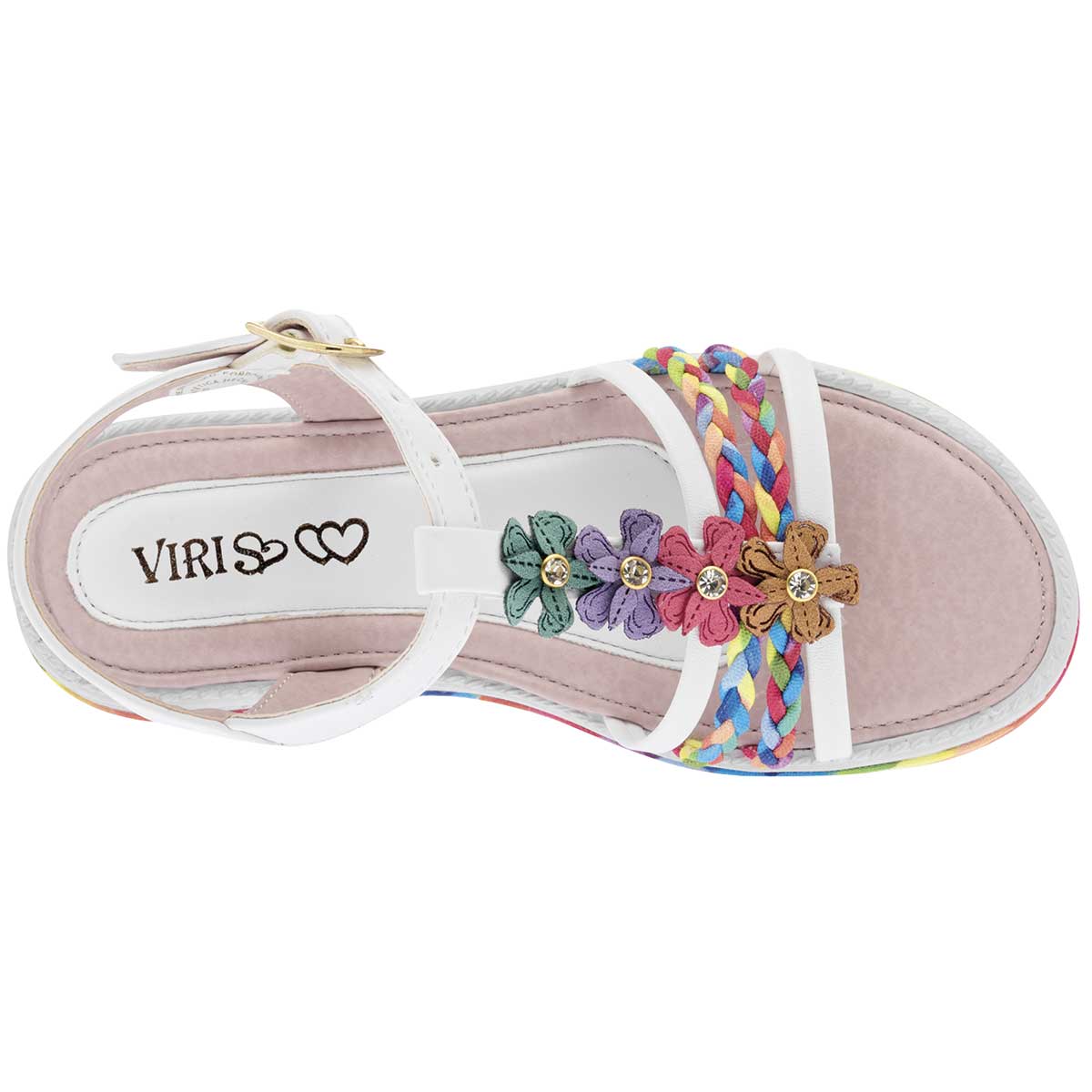 Sandalias Exterior Sintético Color Blanco Para Niña De Celex