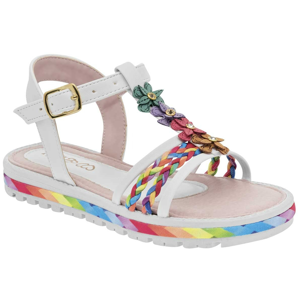 Sandalias Exterior Sintético Color Blanco Para Niña De Celex