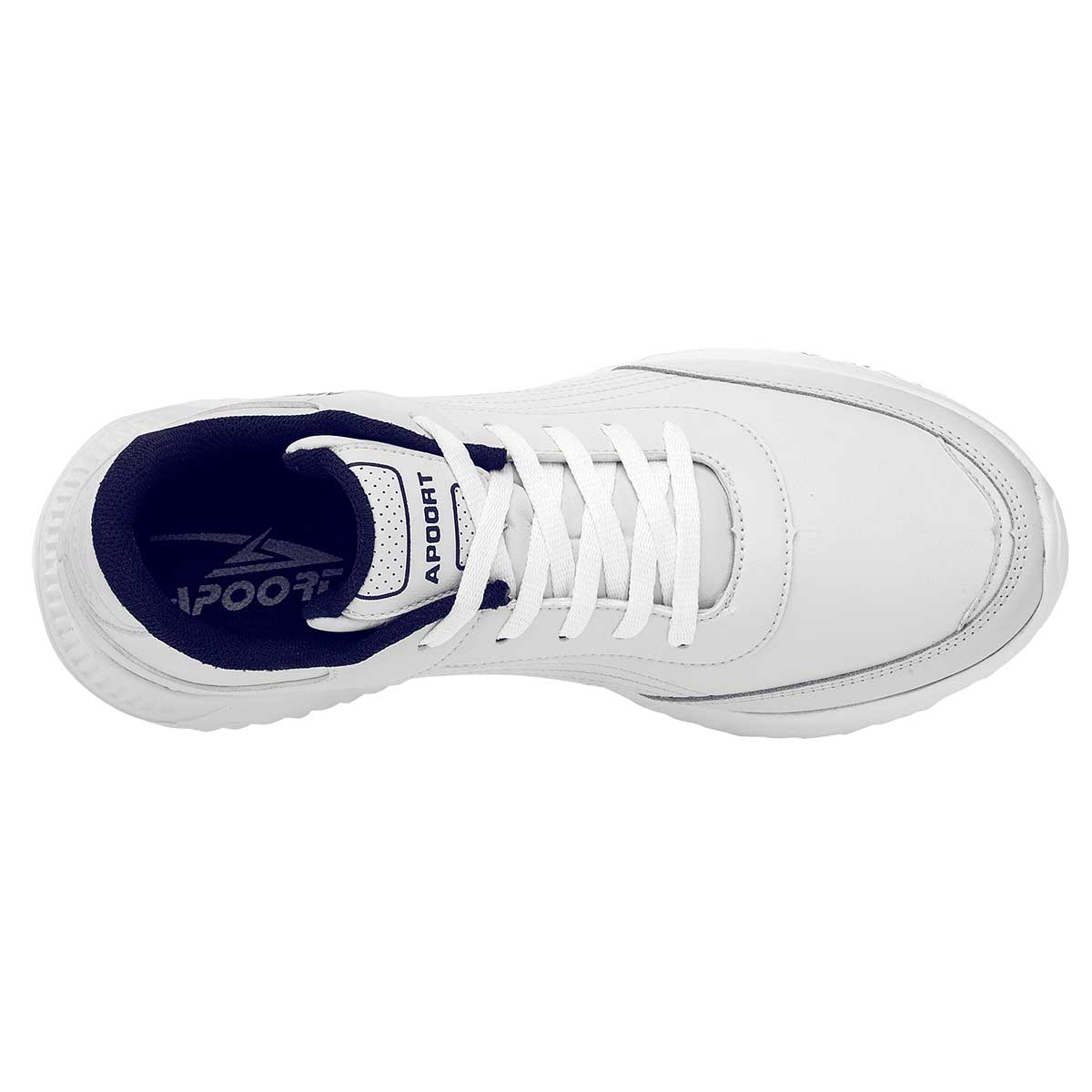 Tenis urbanos Exterior Sintético Color Blanco Con Marino Para Mujer De Apoort