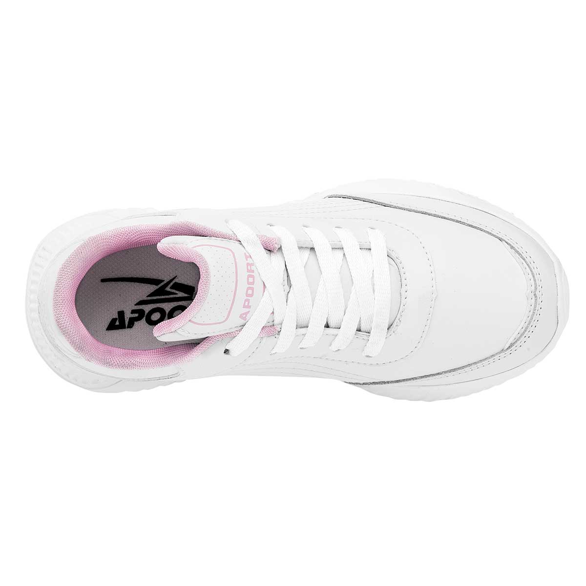 Tenis urbanos Exterior Sintético Color Blanco Para Mujer De Apoort