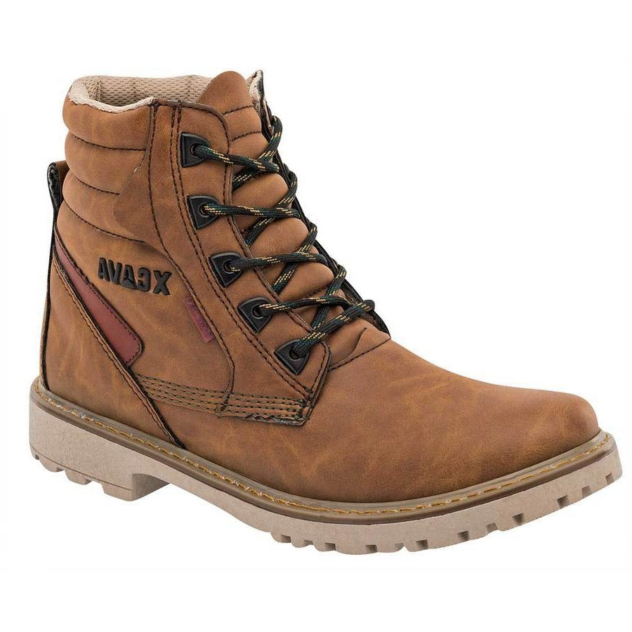 Botas Hiking Exterior Piel Sintética Color Camel Para Mujer De Rbcollection