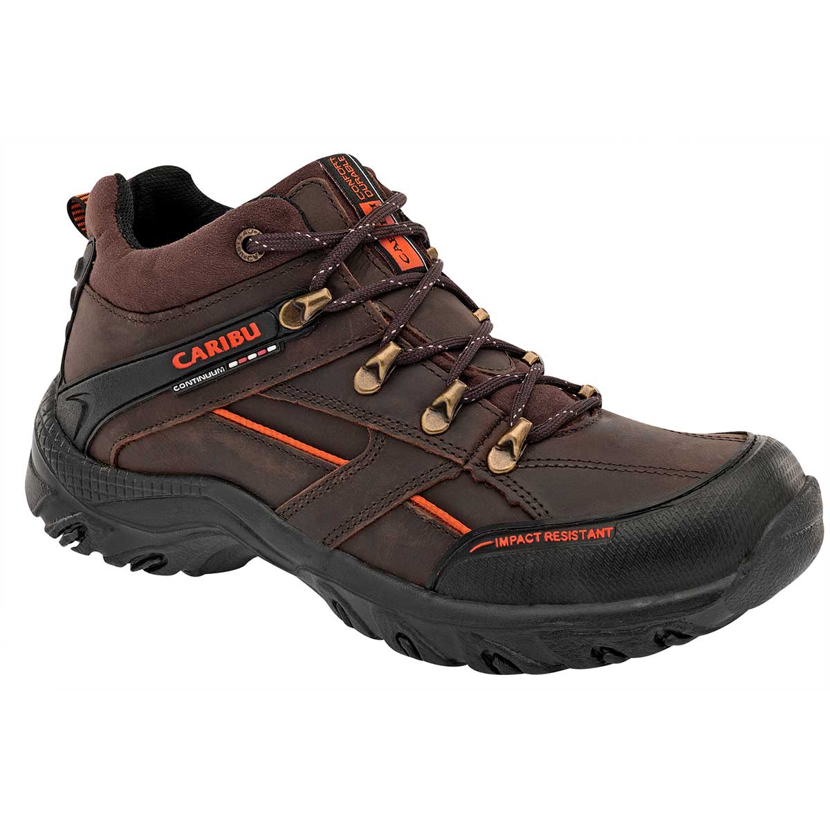 Botas hiking Exterior Piel Color Café Para Hombre De Caribu