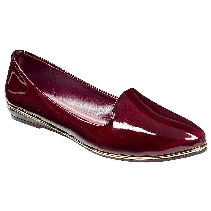 Loafers Exterior Piel sintetica Color Vino charol de Clasben