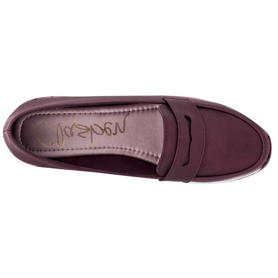 Zapatos confort y diabetico Exterior Piel sintética Color Vino de Clasben