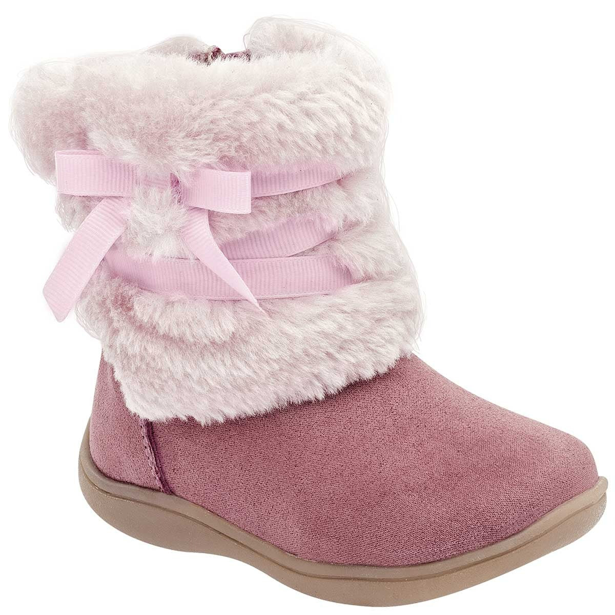 Botas Exterior Textil Color Rosa Para Niña De Ensueño