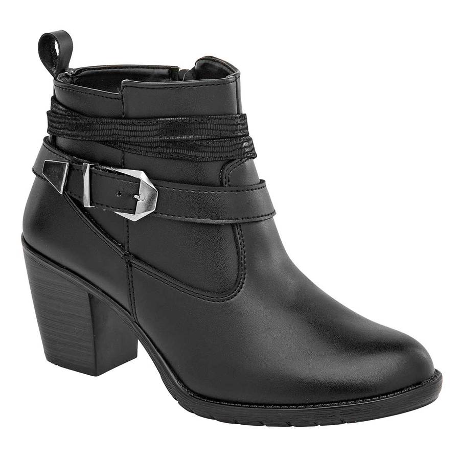 Botas tipo western Exterior Piel Sintética Color Negro de RBCOLLECTION