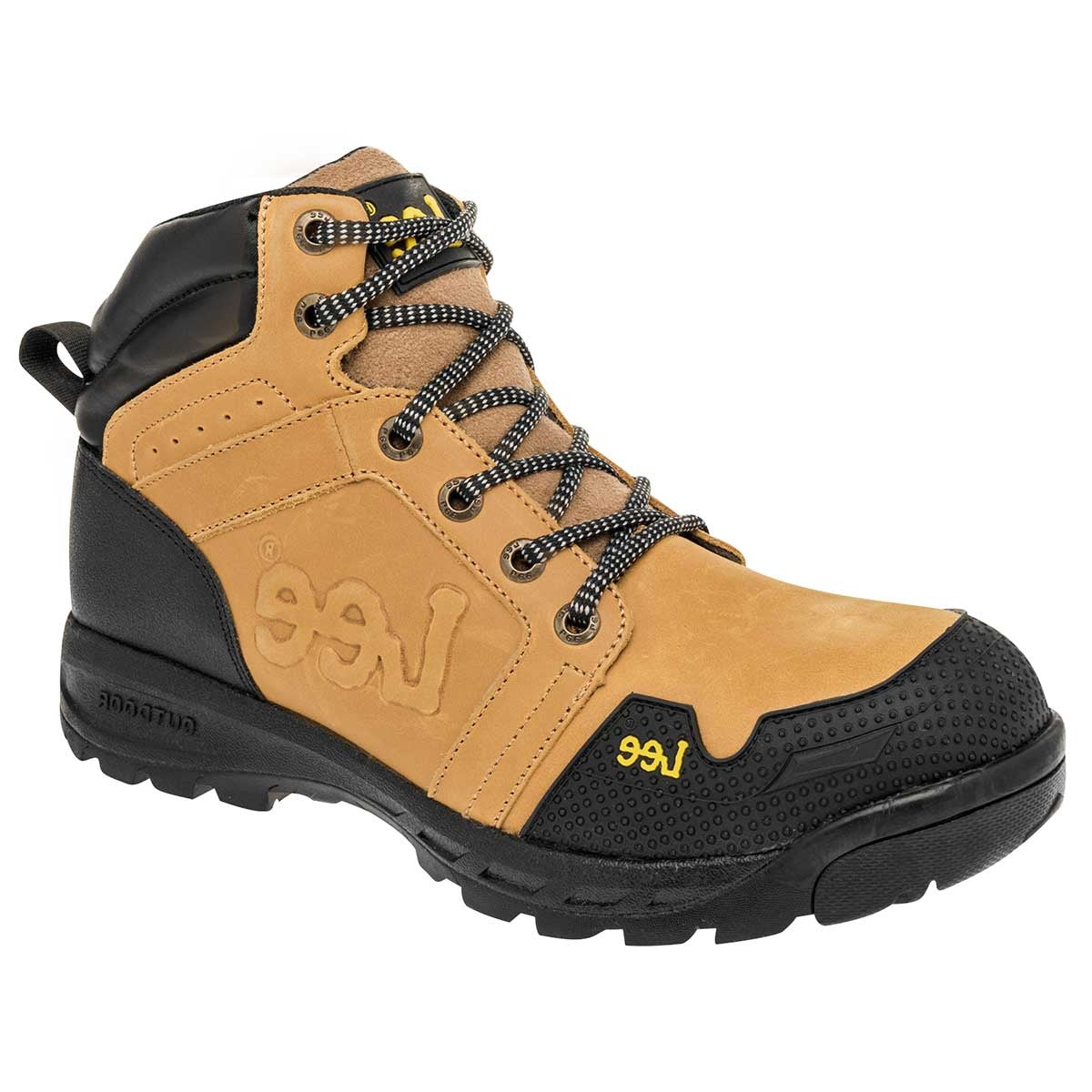 Botas industriales Exterior Piel Color Amarillo Con Negro Para Hombre De Lee