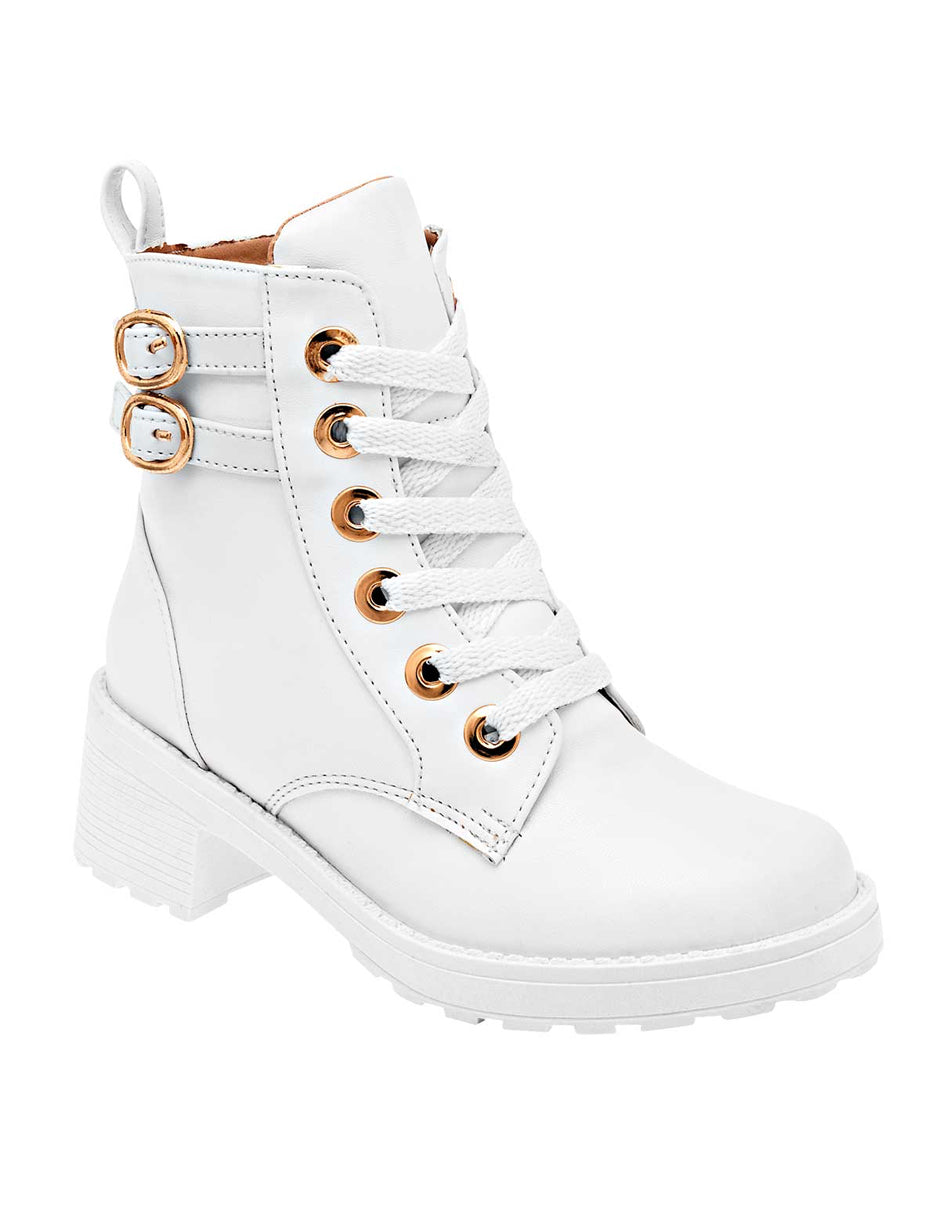 Botas casuales Exterior Sintético Color Blanco Para Mujer De RBBASICS
