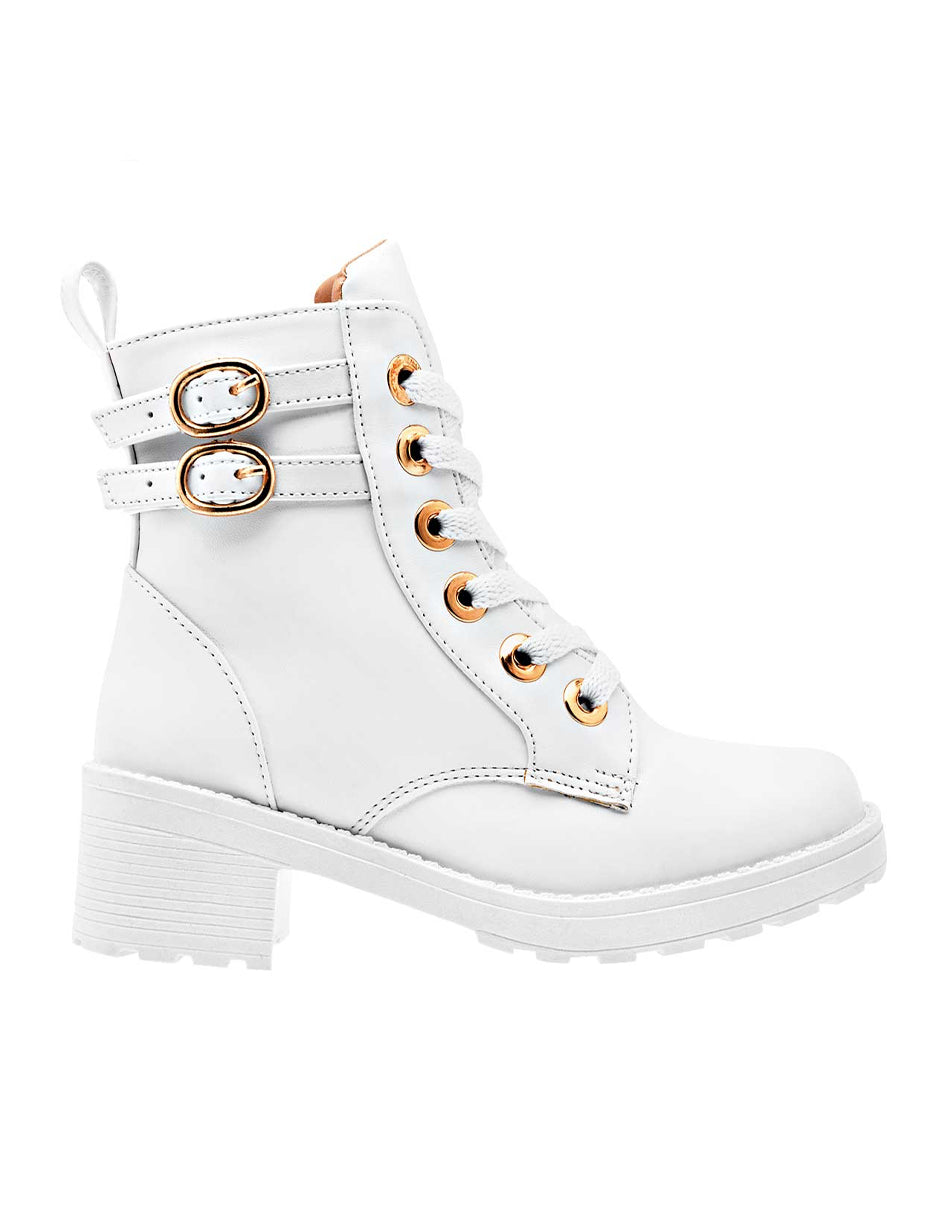Botas casuales Exterior Sintético Color Blanco Para Mujer De RBBASICS