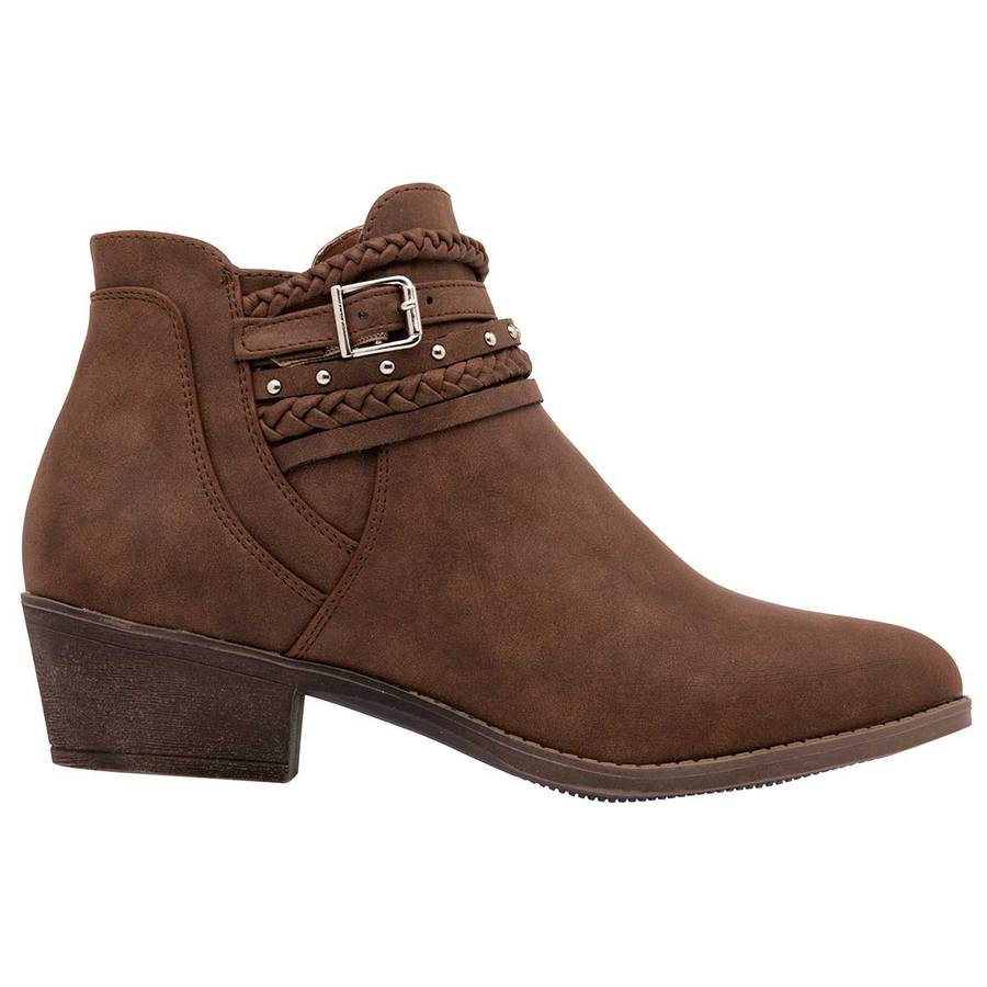 Botas tipo western Exterior Gamuza Sintética Color Camel de RBCOLLECTION