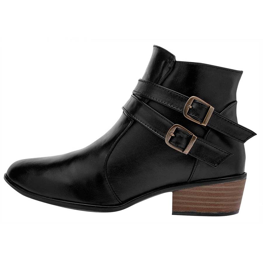 Botas tipo western Exterior Piel Color Negro de RBCOLLECTION