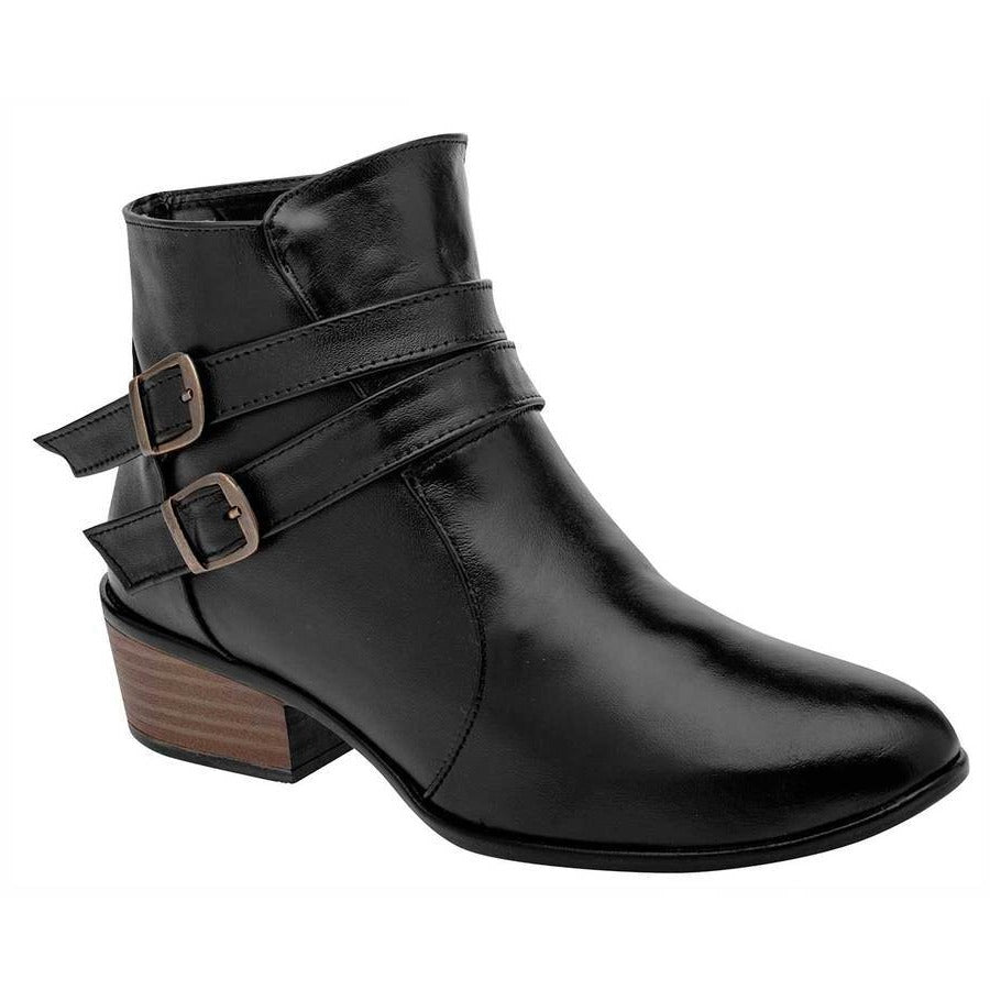 Botas tipo western Exterior Piel Color Negro de RBCOLLECTION