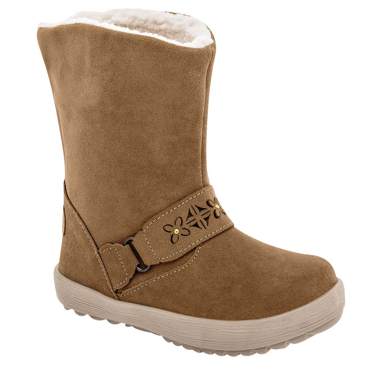 Botas Exterior Sintético Color Camel Para Niña De Yondeer