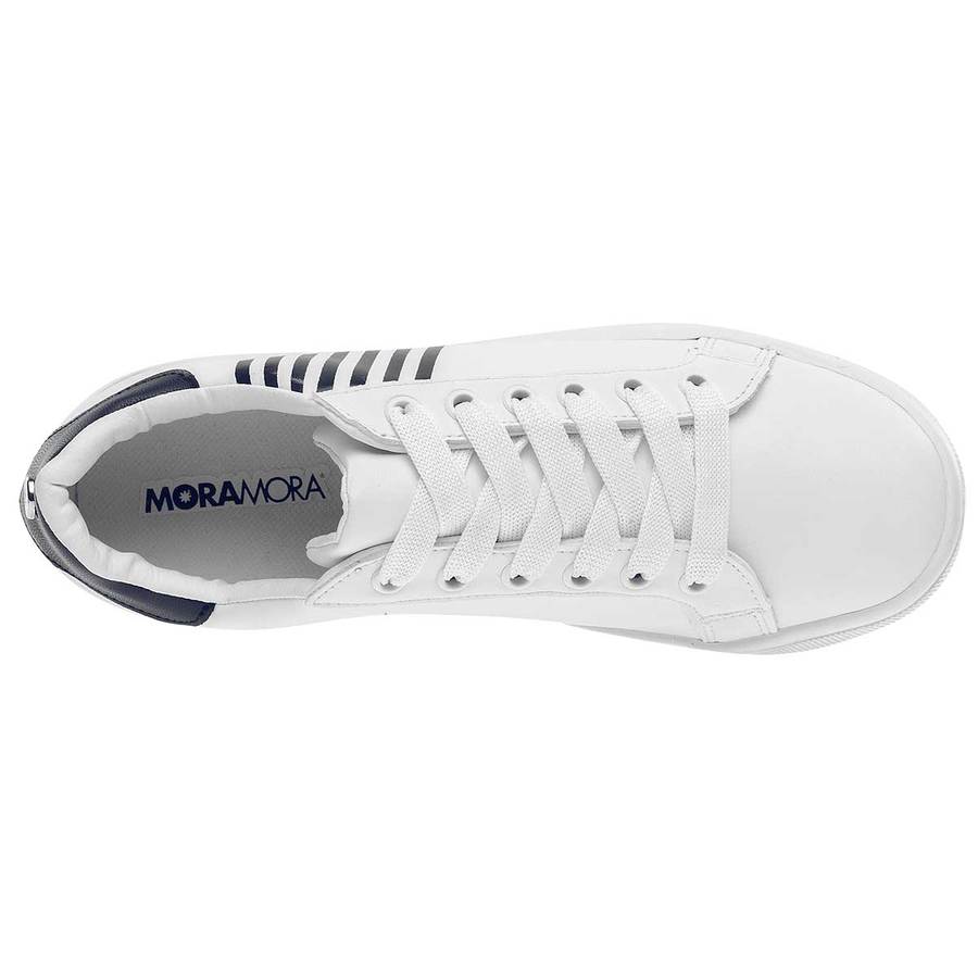 Tenis Exterior Piel sintética Color Blanco de Moramora