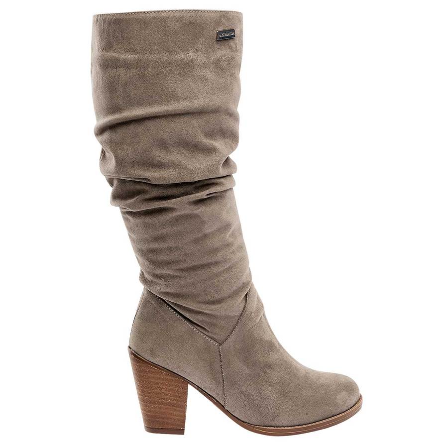 Botas altas Exterior Gamuza Sintética Color Beige de Moramora