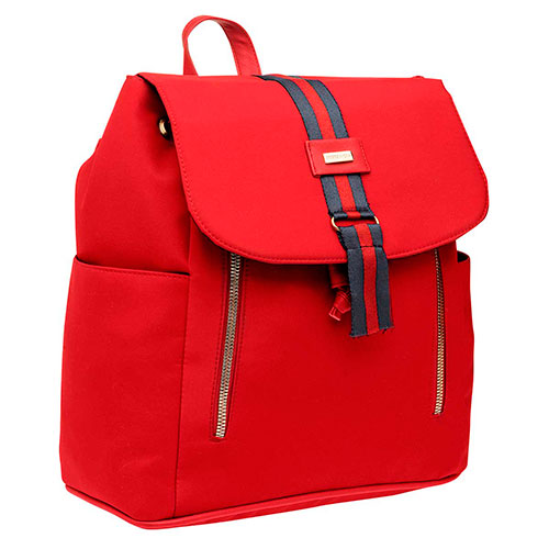 Bolsa Exterior Piel sintetica Color Rojo de Moramora