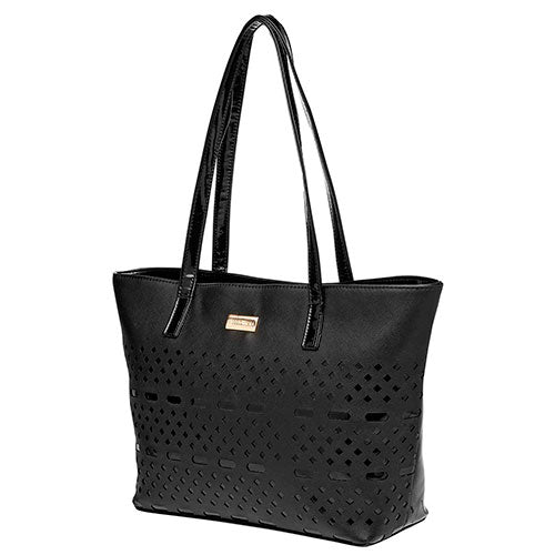 Bolsa Exterior Piel sintetica Color Negro de Moramora