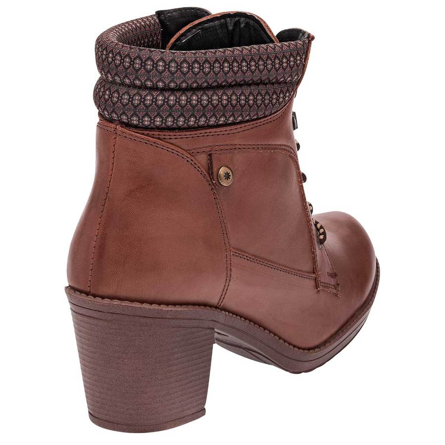 Bota casual Exterior Piel Sintética Color Camel de Moramora