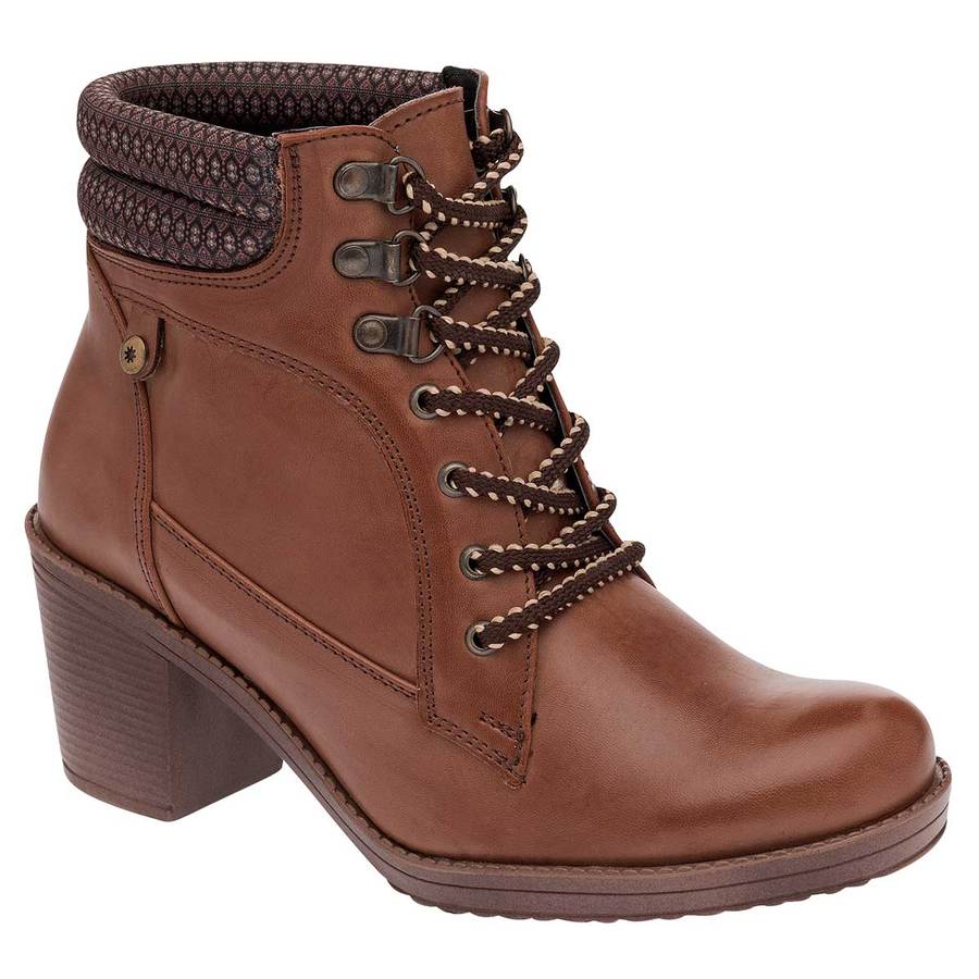 Bota casual Exterior Piel Sintética Color Camel de Moramora