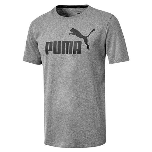 Playera deportiva Ess Logo Tee Color Gris de Puma