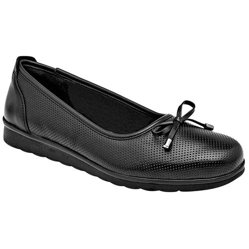 Zapatos Confort Y Diabético Exterior Piel Color Negro Para Mujer De Flexi