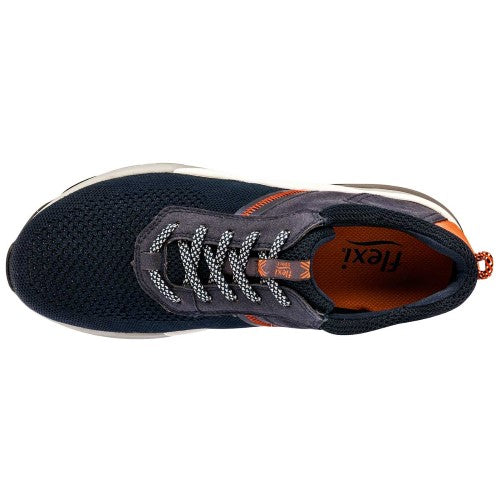 Sandalias Exterior textil Color Marino Con Naranja Para Hombre De Flexi