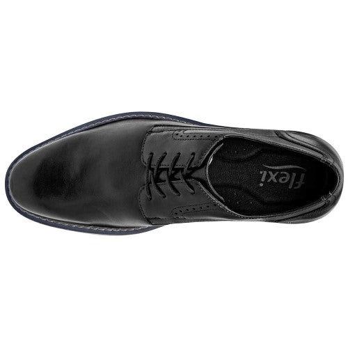 Zapatos De Vestir Exterior Piel genuina Color Negro Para Hombre De Flexi