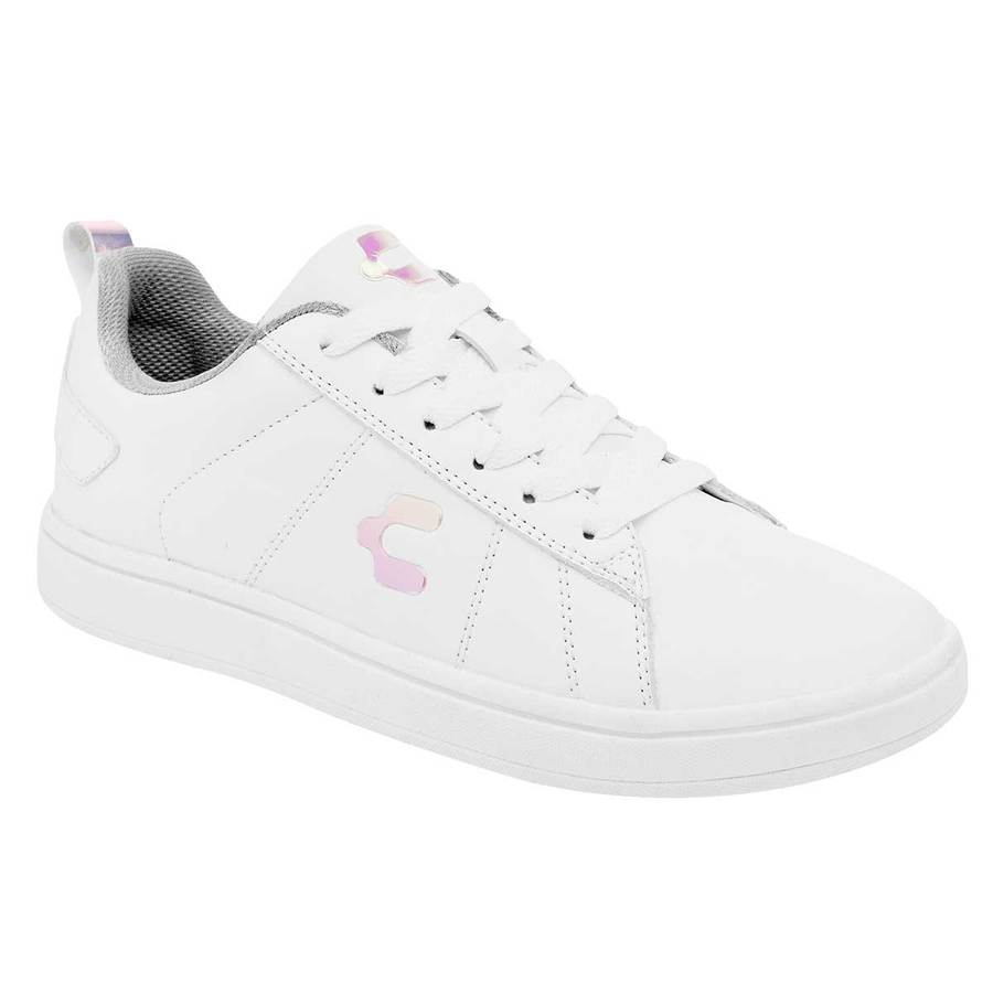 Tenis con cordones Exterior Sintético Color Blanco Para Mujer De Charly