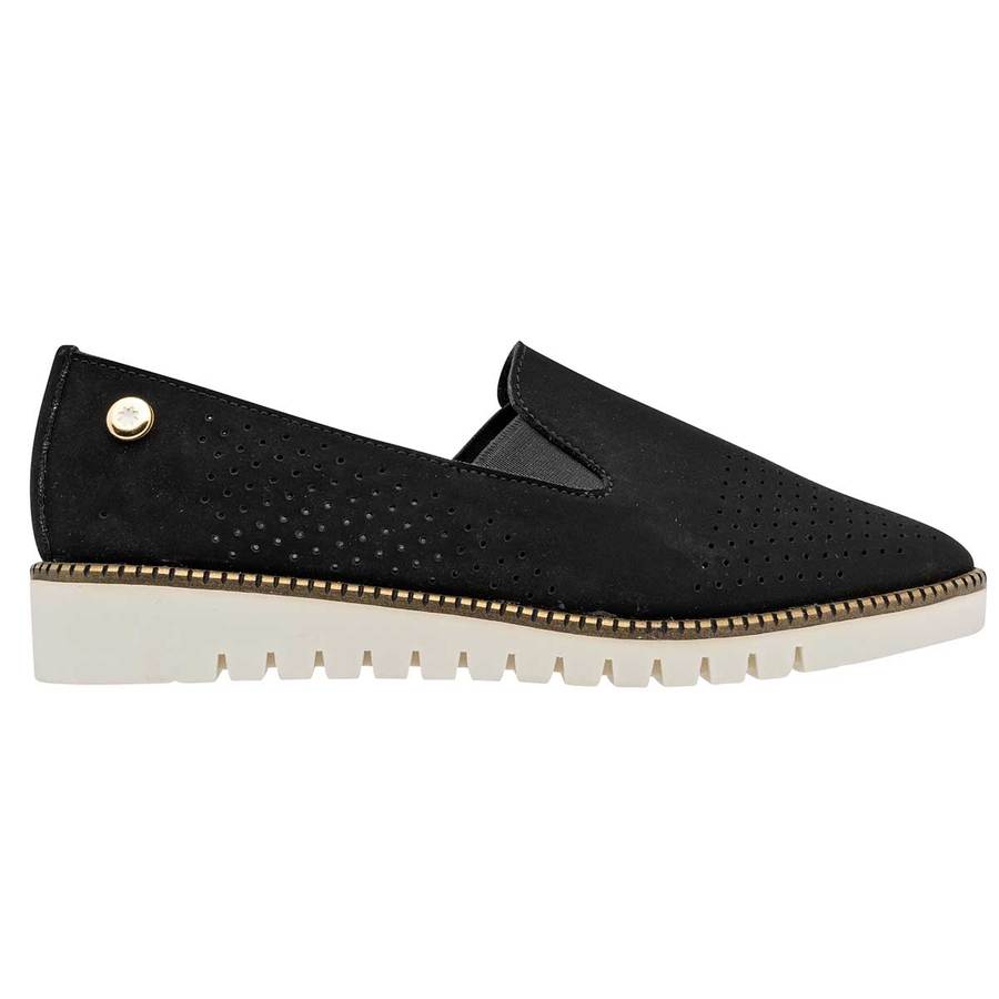 Mocasines Exterior Piel sintética Color Negro Para Mujer De Moramora