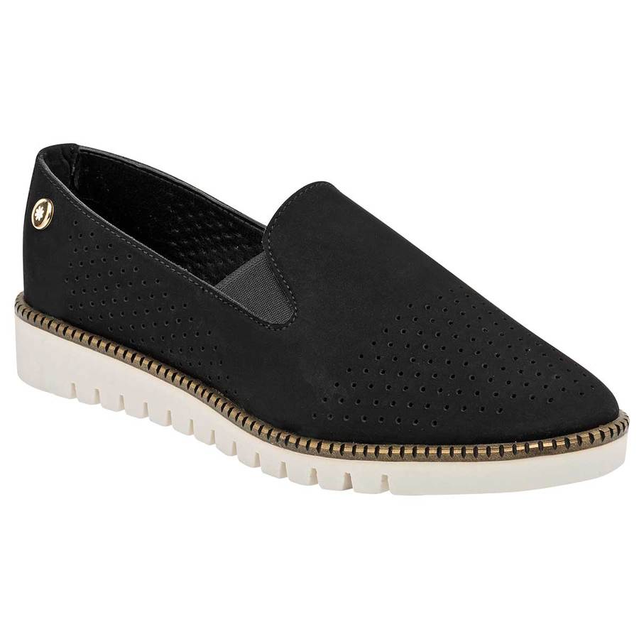 Mocasines Exterior Piel sintética Color Negro Para Mujer De Moramora