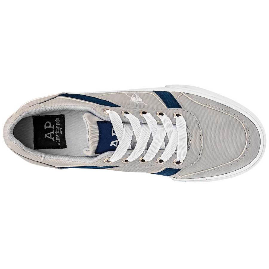 Tenis con cordones Exterior Textil Color Gris Con Marino Para Mujer De American Polo