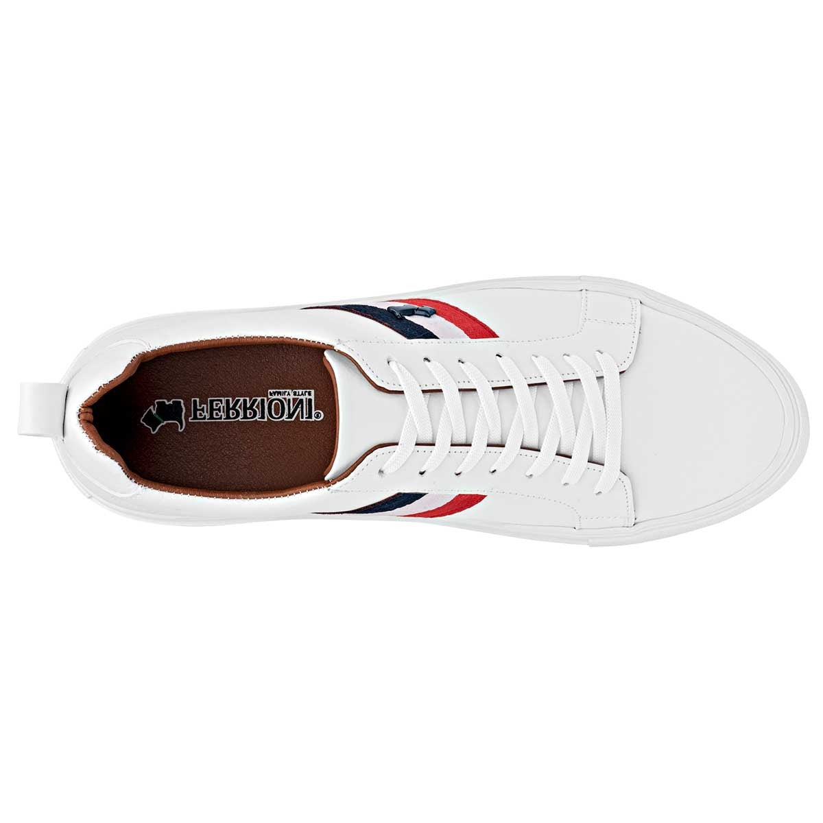 Tenis con cordones Exterior Sintético Color Blanco Con Rojo Para Hombre De Ferrioni