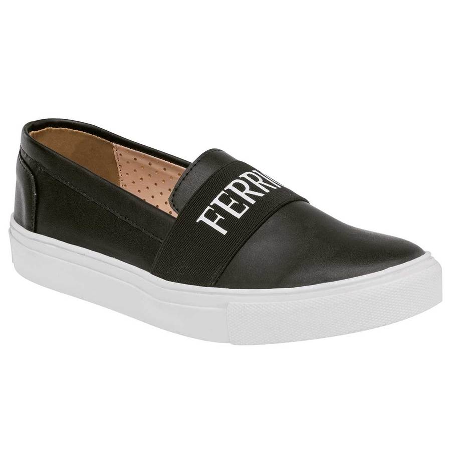 Tenis sin cordones Exterior Sintético Color Negro Para Mujer De Ferrioni