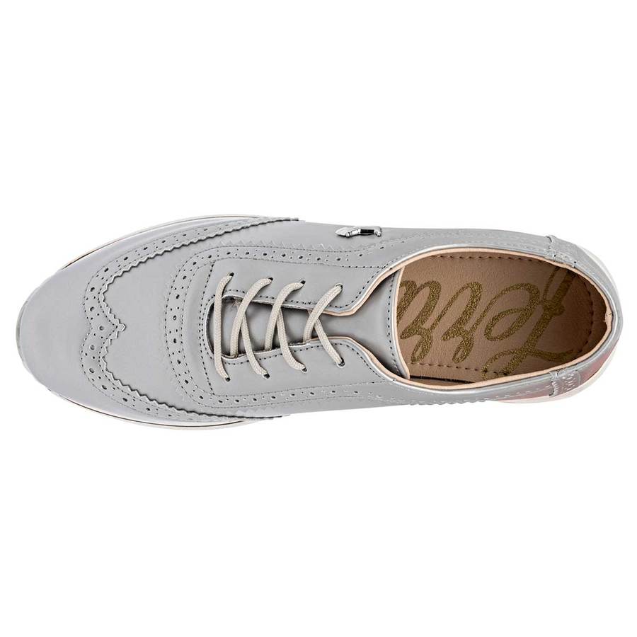 Tenis tipo deportivo Exterior Sintético Color Plata Para Mujer De Ferrioni