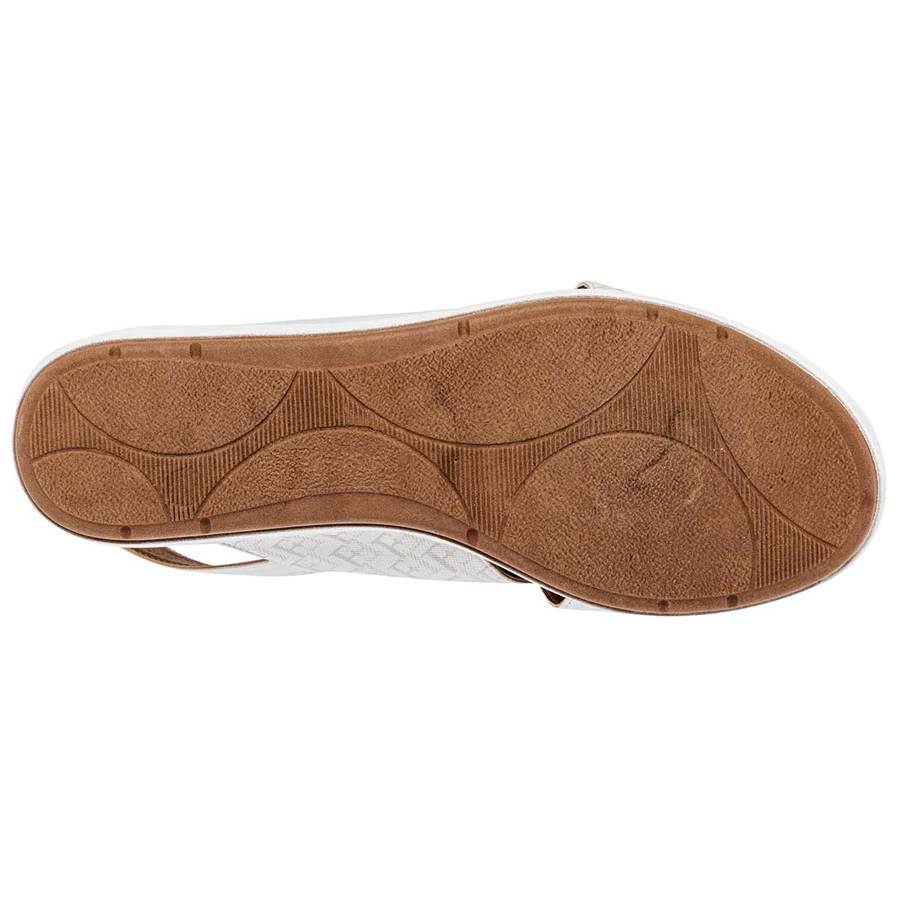 Sandalias De Piso Exterior Sintético Color Beige  Para Mujer De Ferrioni