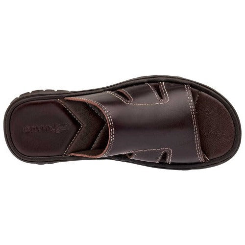 Sandalias Exterior Piel genuina Color Café Para Hombre De Iguana