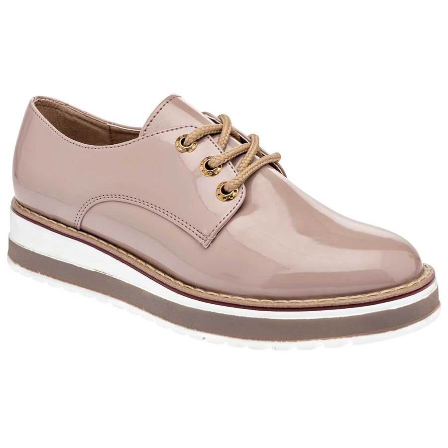 Oxfords Exterior Piel sintética Color Beige Para Mujer De RBCOLLECTION