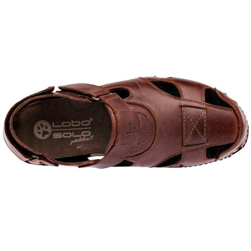 Sandalias Exterior Piel genuina Color Café Para Hombre De Lobo Solo