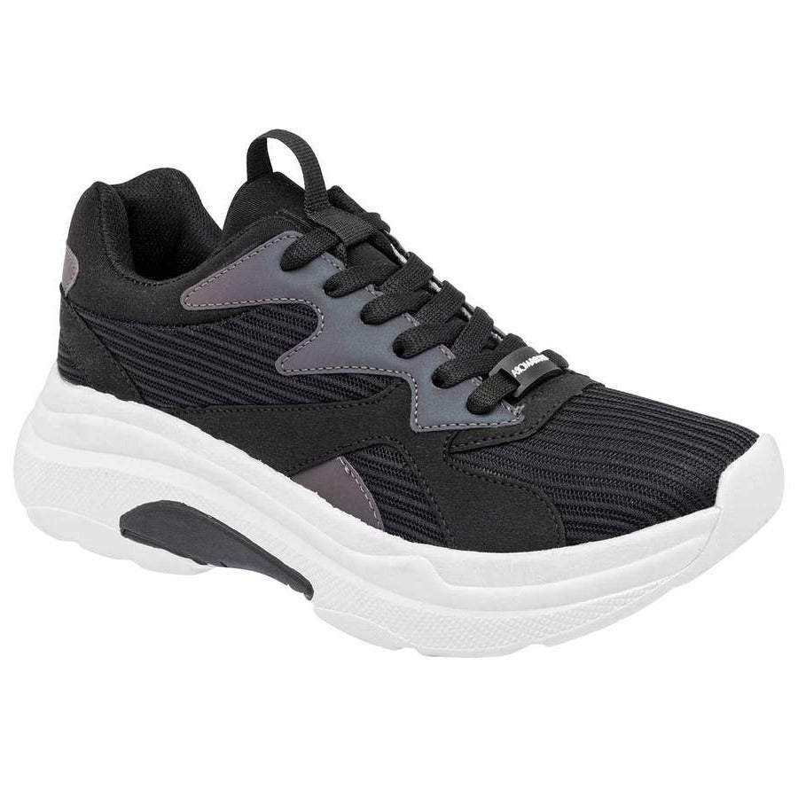 Tenis tipo deportivo Exterior Textil-Sintético Color Negro Para Mujer De Moramora