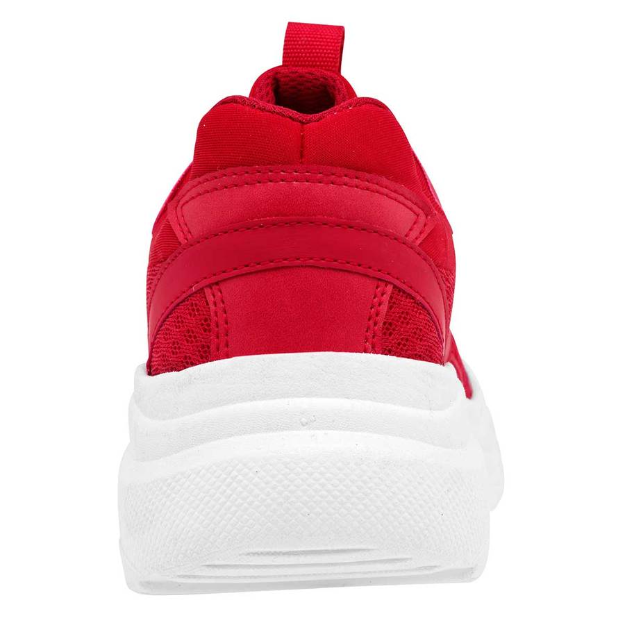 Tenis tipo deportivo Exterior Textil-Sintético Color Rojo Para Mujer De Moramora