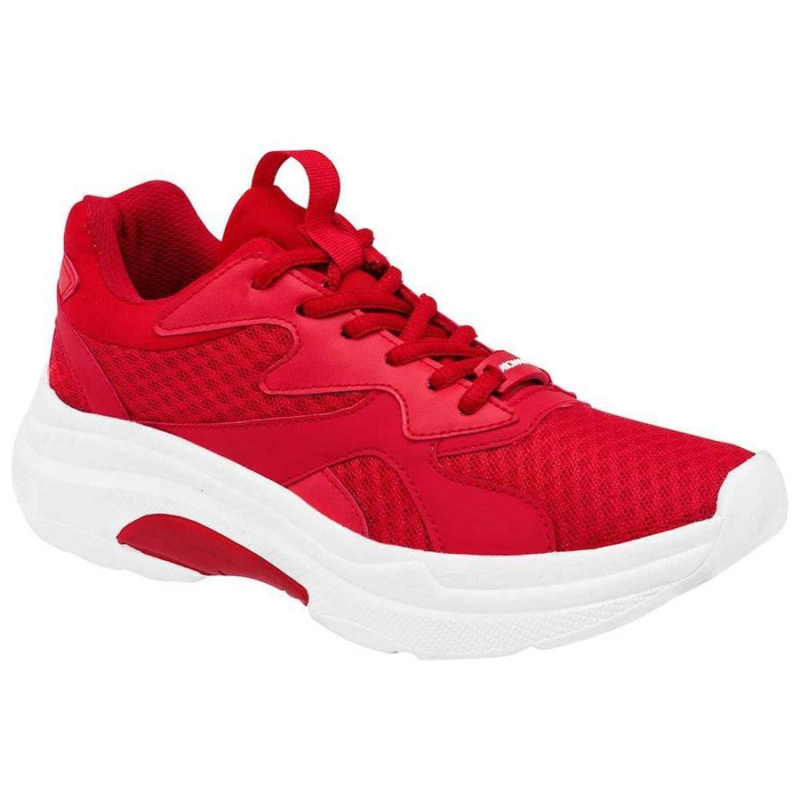 Tenis tipo deportivo Exterior Textil-Sintético Color Rojo Para Mujer De Moramora