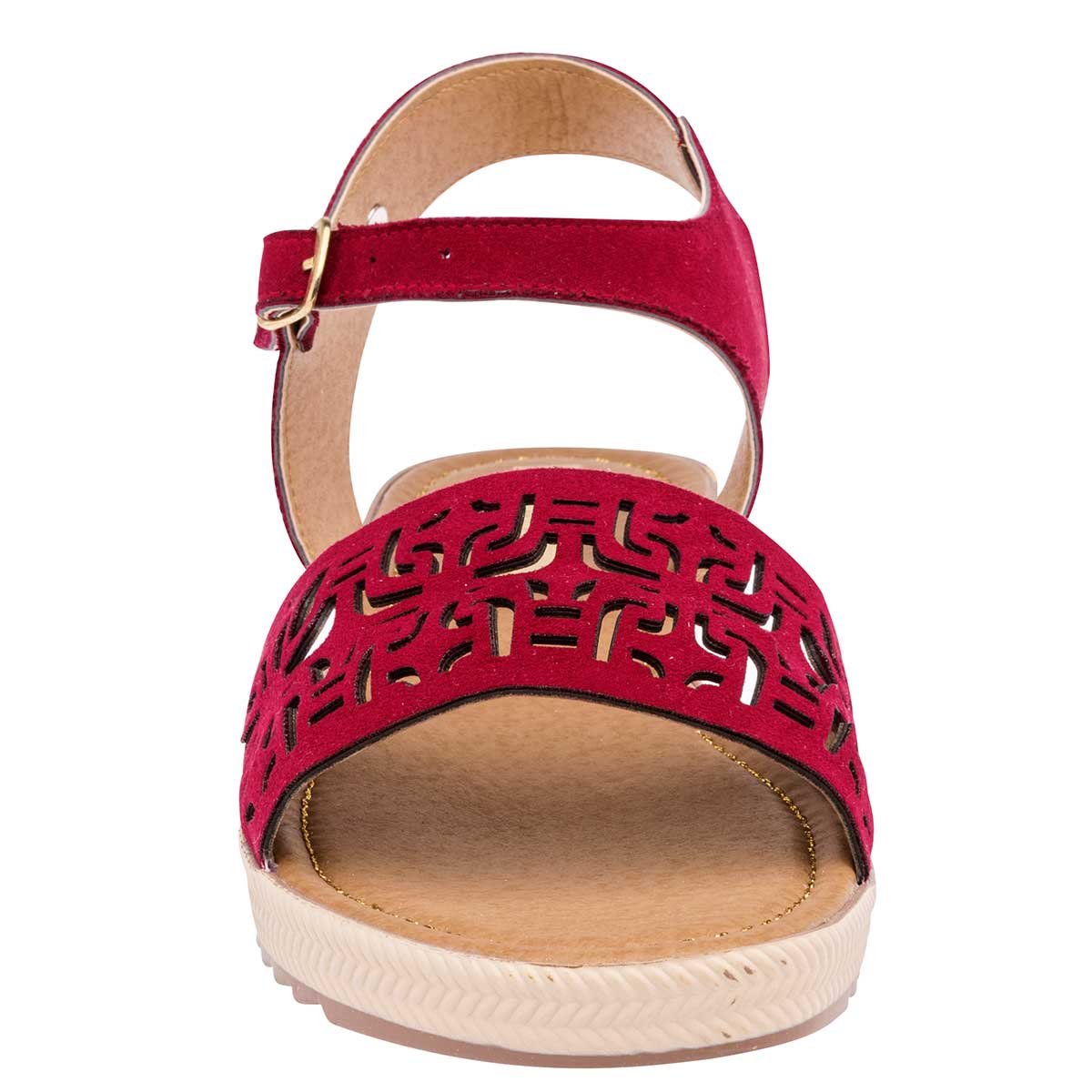 Sandalias de piso Exterior Sintético Color Rojo Para Mujer De Moramora