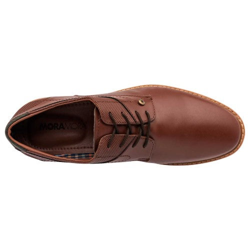 Oxfords Exterior sintético Color Café Para Hombre De Moramora